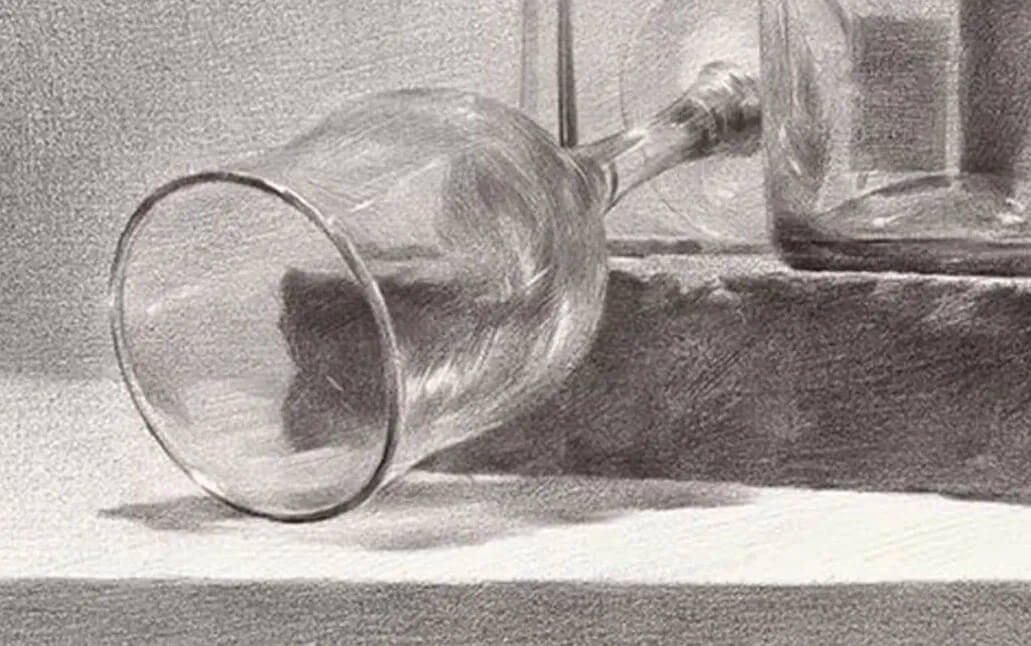 素描靜物時，玻璃質(zhì)感總是畫的不到位！看完這篇你就知道如何畫了